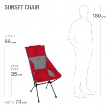 Helinox Campingstuhl Sunset Chair rot